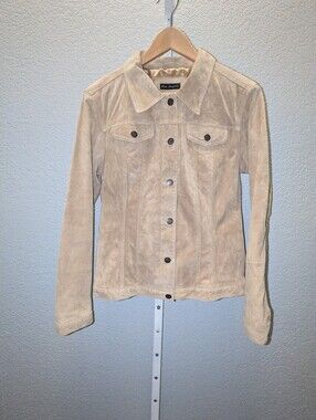 For Joseph Women's Y2K Fawn Suede Trucker Jacket - M